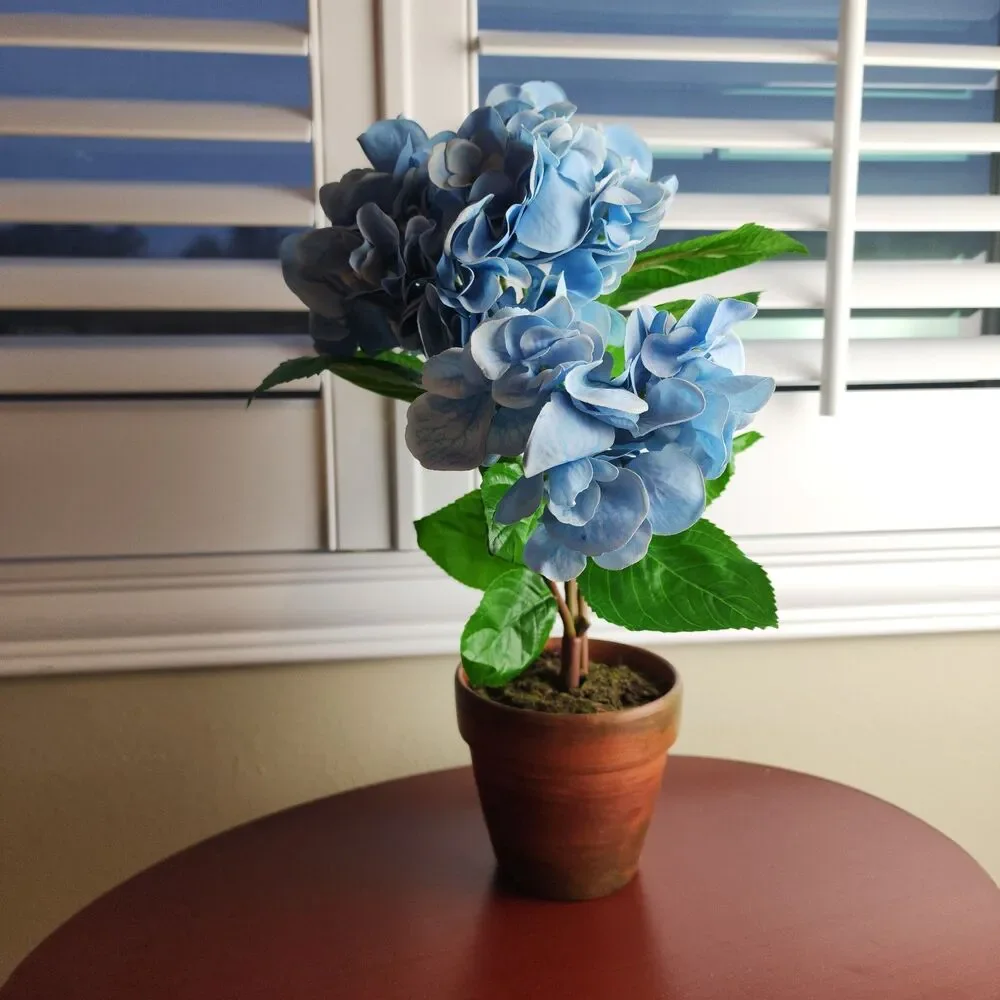 Artificial Faux Soft Touch Flower Plant in Pot Indoor Home Decoration